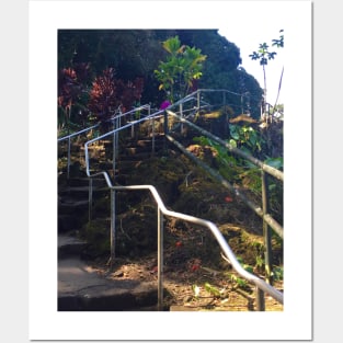 Hawaii stair case Posters and Art